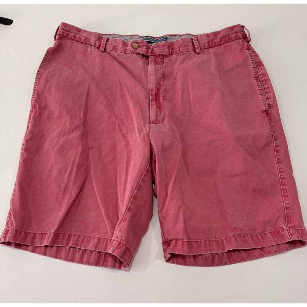 Peter Millar Men's Pink Pima Cotton Golf Chino Shorts 9" Inseam Size 36